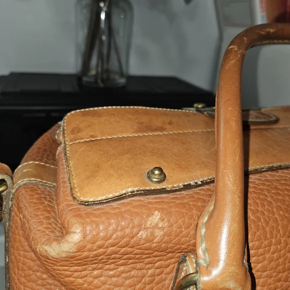 🦆Vintage Dooney & Bourke Doctor Bag Satchel British Tan Crossbody🦆 - Picture 5 of 11